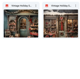 Ultimate Vintage Holiday Studio Background Bundle