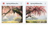 Ultimate Spring Willows Background Bundle