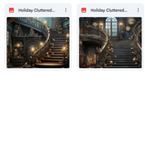 Ultimate Holiday Cluttered Stairs Background Bundle