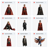 Super Hero Background & Subject Asset Pack