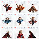 Super Hero Background & Subject Asset Pack
