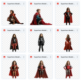Super Hero Background & Subject Asset Pack