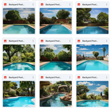 Ultimate Backyard Pool Background Bundle