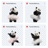 Magical Panda Ballerina Overlays