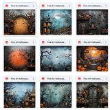 Ultimate Fine Art Halloween Background Bundle