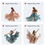 Magical Elegant Dancer Model Overlays