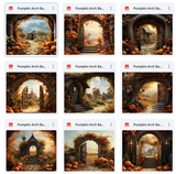 Ultimate Pumpkin Arches Background Bundle