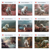 Ultimate Unicorn Background Bundle