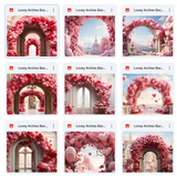 Ultimate Lovey Arches Background Bundle