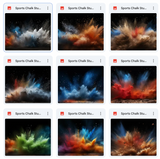 Ultimate Sports Chalk Studio Background Bundle