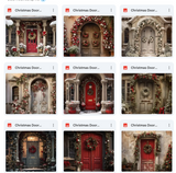 Ultimate Christmas Door Background Bundle