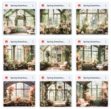 Ultimate Spring Greenhouse Background Bundle