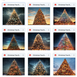 Ultimate Christmas Tree Background Bundle