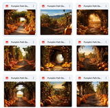 Ultimate Pumpkin Path Background Bundle