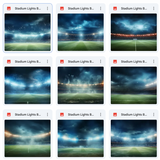 Ultimate Stadium Lights Background Bundle