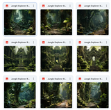 Ultimate Jungle Explorer Background Bundle