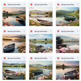 Ultimate Spring Canoe Background Bundle