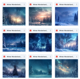 Ultimate Winter Wonderland Background Bundle