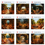 Ultimate Pumpkin Path Background Bundle