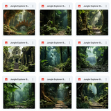 Ultimate Jungle Explorer Background Bundle
