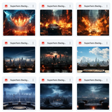 Super Hero Background & Subject Asset Pack