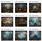 Ultimate Fine Art Halloween Background Bundle