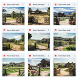 Ultimate Ranch Gate Background Bundle