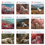 Ultimate Unicorn Background Bundle
