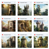 Ultimate Fairytale Tower Background Bundle