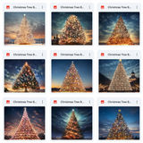 Ultimate Christmas Tree Background Bundle