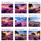 Ultimate Lavender Paths Background Bundle