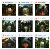 Ultimate Dinosaur Park Background Bundle