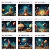 Ultimate Retro Sci-Fi Background Bundle