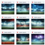 Ultimate Stadium Lights Background Bundle