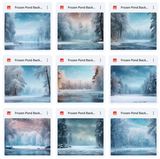Ultimate Frozen Pond Background Bundle