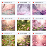 Ultimate Valentine Path Background Bundle