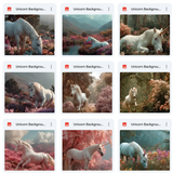 Ultimate Unicorn Background Bundle