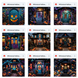 Ultimate Whimsical Halloween House Background Bundle