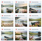 Ultimate Spring Canoe Background Bundle