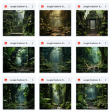 Ultimate Jungle Explorer Background Bundle