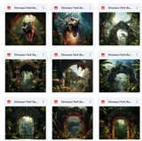 Ultimate Dinosaur Park Background Bundle