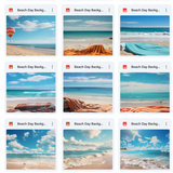 Ultimate Beach Day Background Bundle