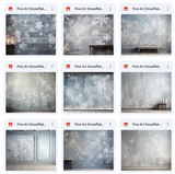 Ultimate Fine Art Snowflake Background Bundle