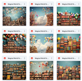 Ultimate Magical World of Books Background Bundle