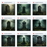 Ultimate Haunted Tombstone Background Bundle