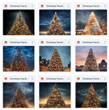 Ultimate Christmas Tree Background Bundle