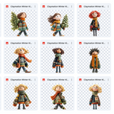 Claymation Kids Series: Christmas Tree Farm Asset Pack