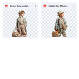 Magical Easter Boy Model Overlays