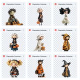 Claymation Kids Series: Trick or Treat Asset Pack