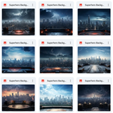 Super Hero Background & Subject Asset Pack
